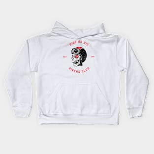 Ride or Die Bikers Club (Vintage Faded Look) Kids Hoodie